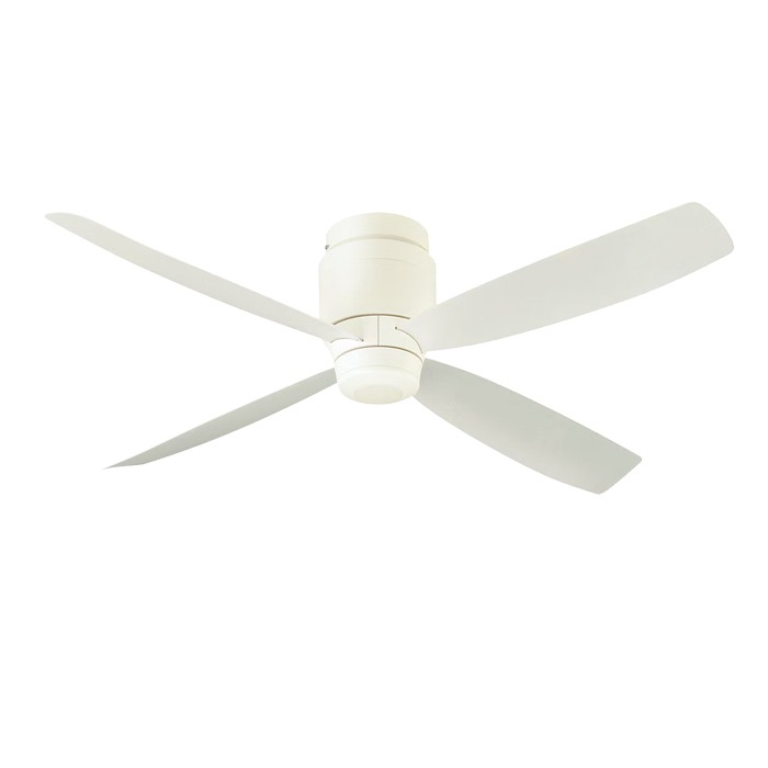 天井扇 シーリングファン 羽根径110cm DCモータータイプ ワイヤレスリモコン付き F-V113C-W ホワイト