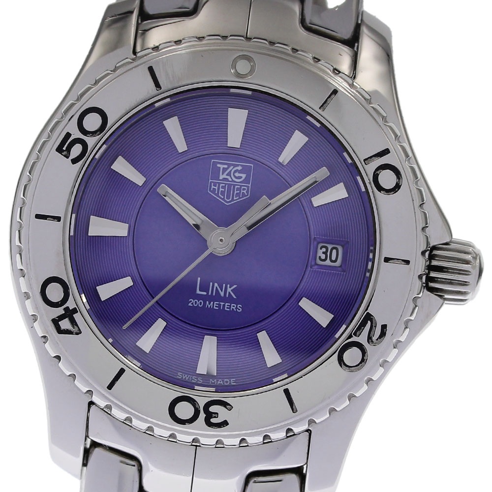 タグホイヤー TAG HEUER WJ1311 リンク デイト クォーツ レディース 箱付き_827257【中古】