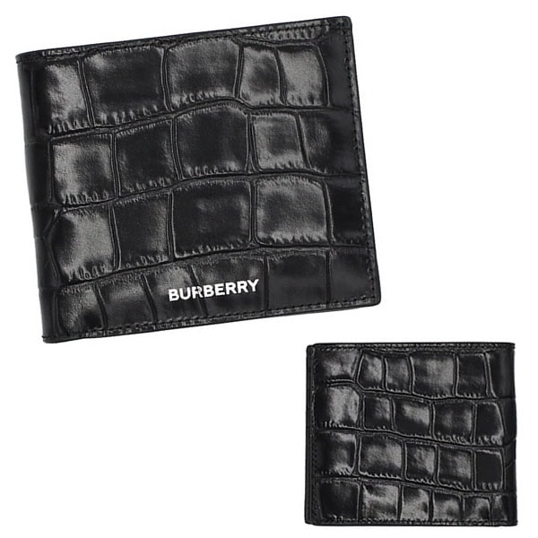 8059373 A1189 二つ折り財布 折り畳み 財布 小銭入れ無し WALLET メンズ レディース ユニセックス ブラック