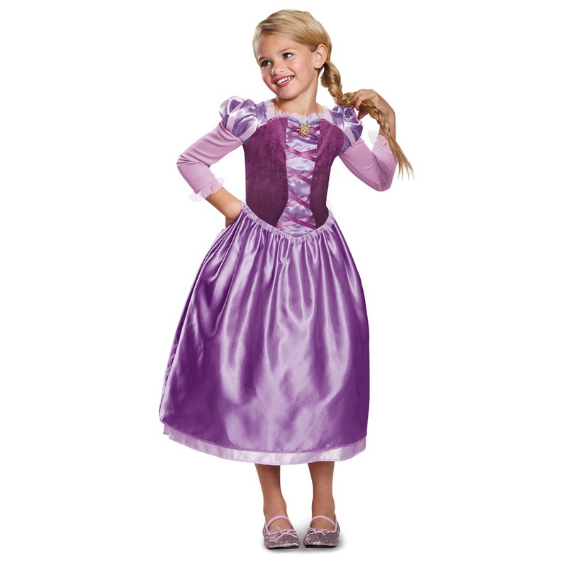コスプレ 仮装 ラプンツェルドレス クラシック 子供用M (7-8) 【 コスプレ 衣装 ハロウィン 仮装 コスチューム 子供 アニメ キッズ ディズニープリンセス グッズ ドレス ラプンツェル 塔の