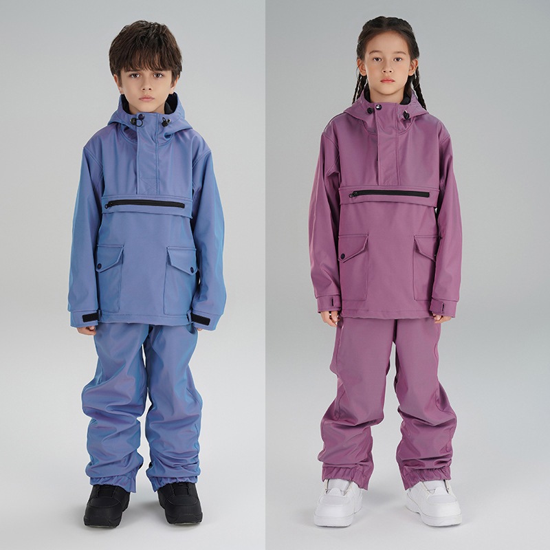 [迅速な出荷] 子供 スノーボード ウェア キッズ スキー ウェア スノーパンツ スノーボードウェア 撥水 防風 保温 雪遊び 中綿 男女兼用