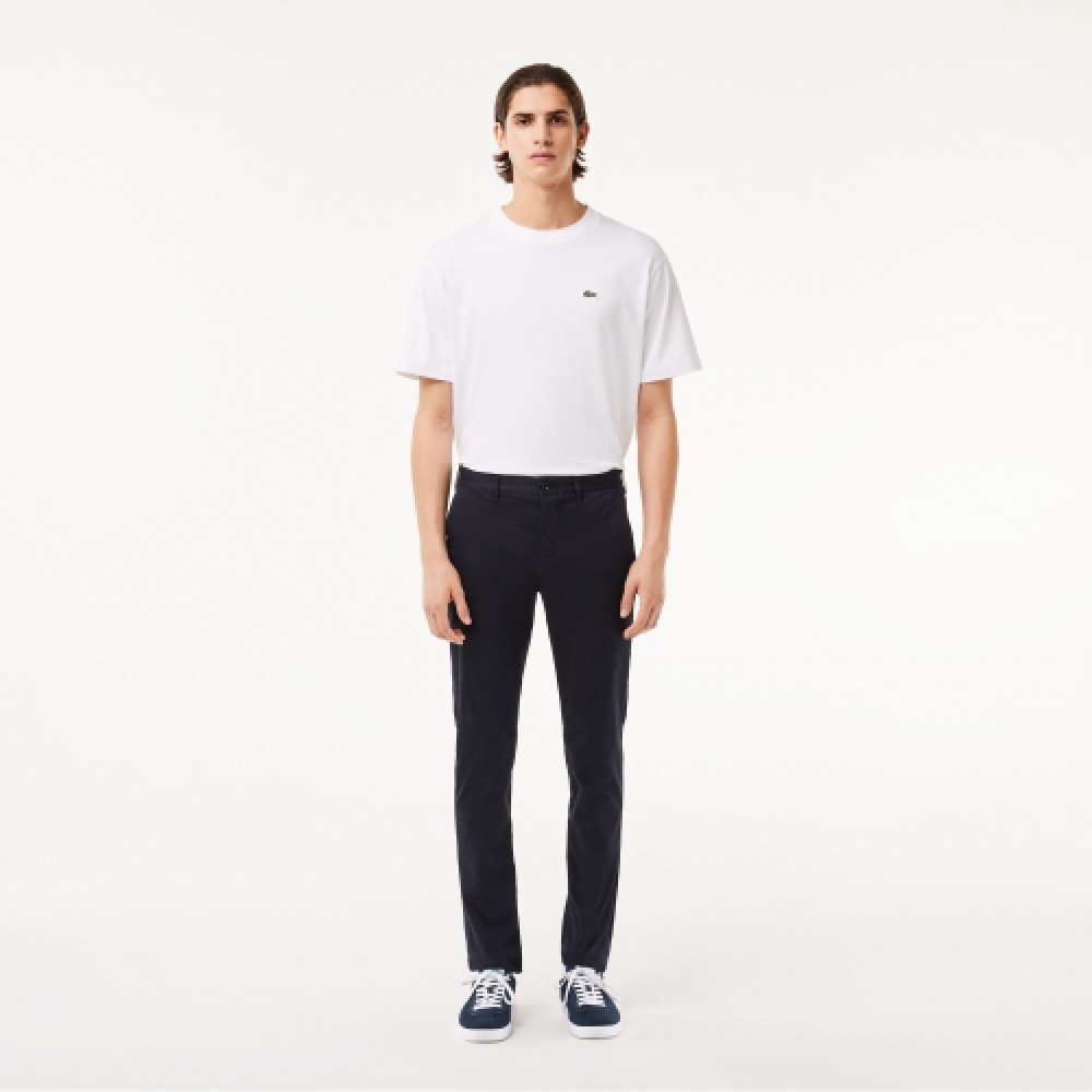 LACOSTE メンズスリムフィットチノパンツ [ダークネイビー]