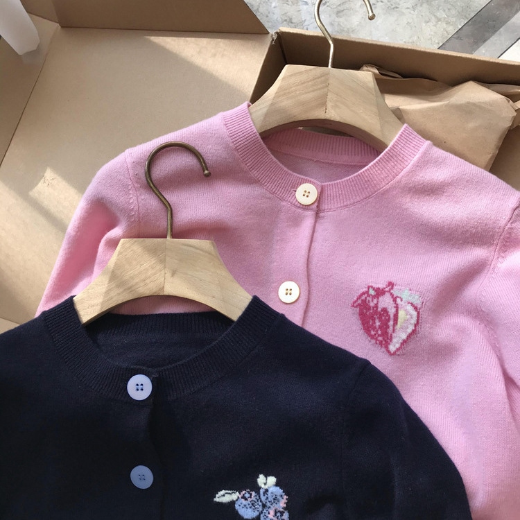 見た目が良すぎる！自分で保管してくださいe*rd*osホームフルーツ刺繍ジャッカーウールニット女性のためのカーディガン