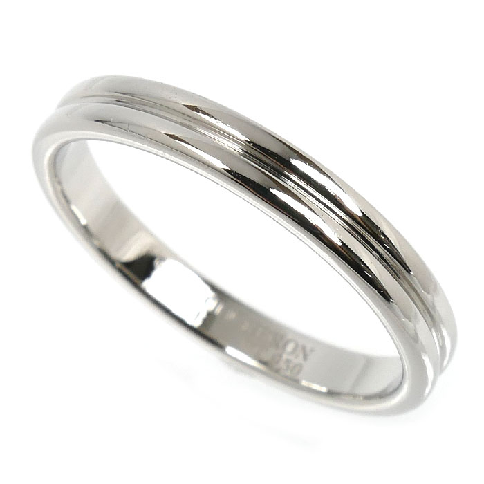 Boucheron ブシュロン Pt950プラチナ ゴドロン リング・指輪 JAL00113 20号 61 5.8g ユニセックス 中古 美品