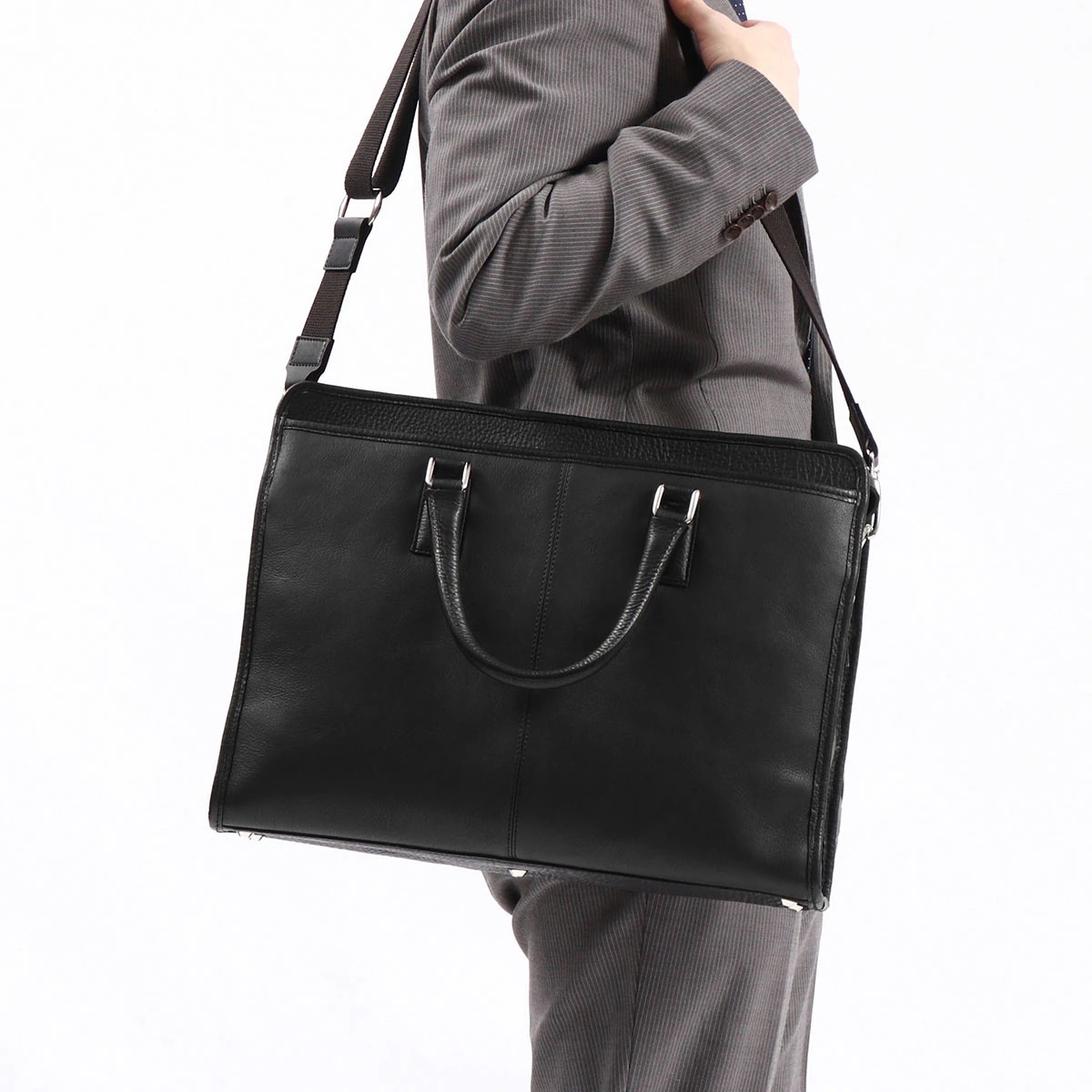 ブリーフケース Oil Milling Briefcase ビジネスバッグ 2WAY 斜めがけ 本革 日本製 メンズ レディース FG-101