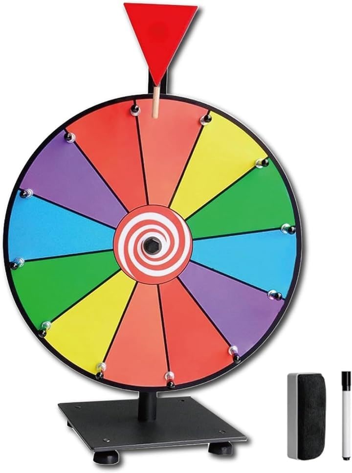 ルーレット 卓上 パーティー イベント 抽選 日本語説明書付き 12面30cm
