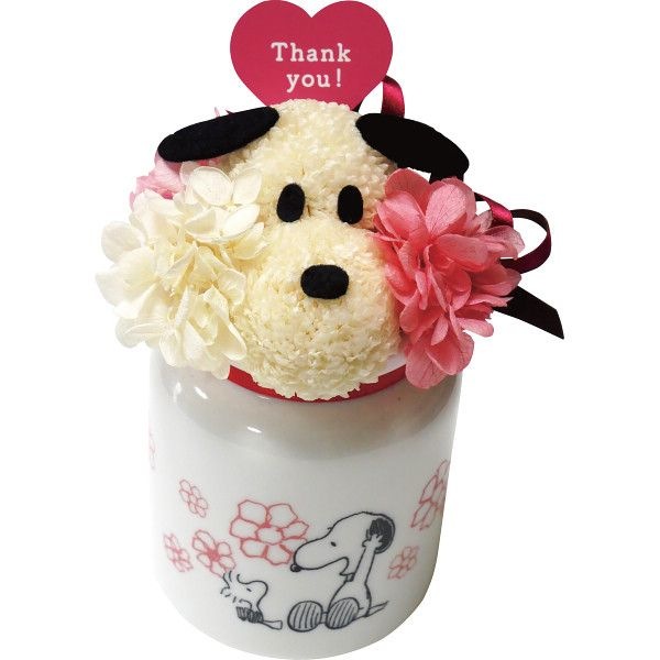 お花スヌーピー Thank you