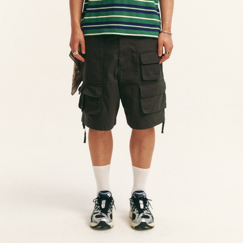 レトロコア マルチカーゴショーツ チャコール 4049