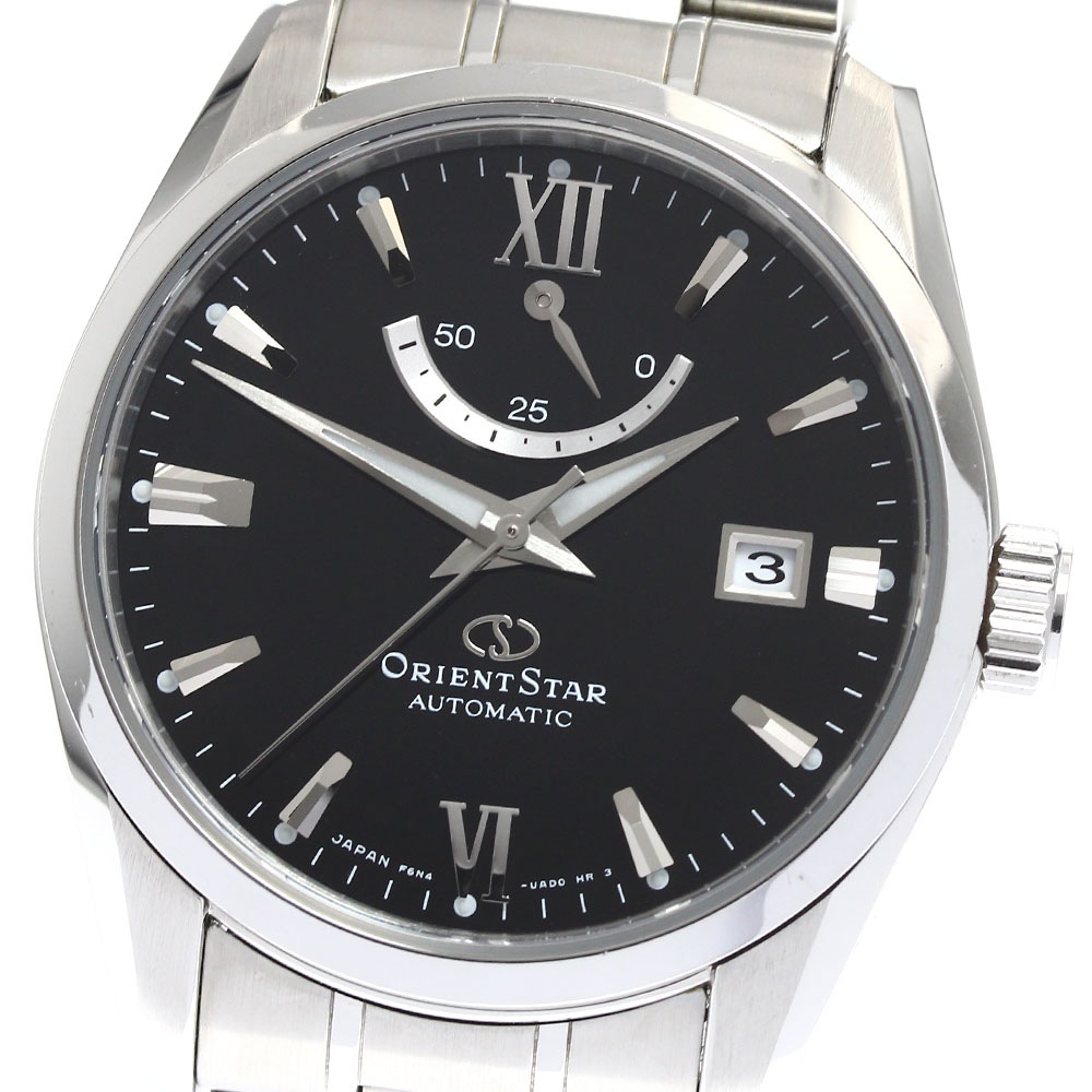 オリエント ORIENT RK-AU0004B/F6N4-UAD0 オリエントスター デイト パワーリザーブ 自動巻き メンズ _905780【中古】