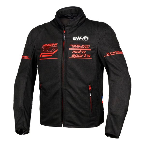 フレッドメッシュジャケット ブラック/レッド Lサイズ EJ-S116 EJ-S116/BKRD/L