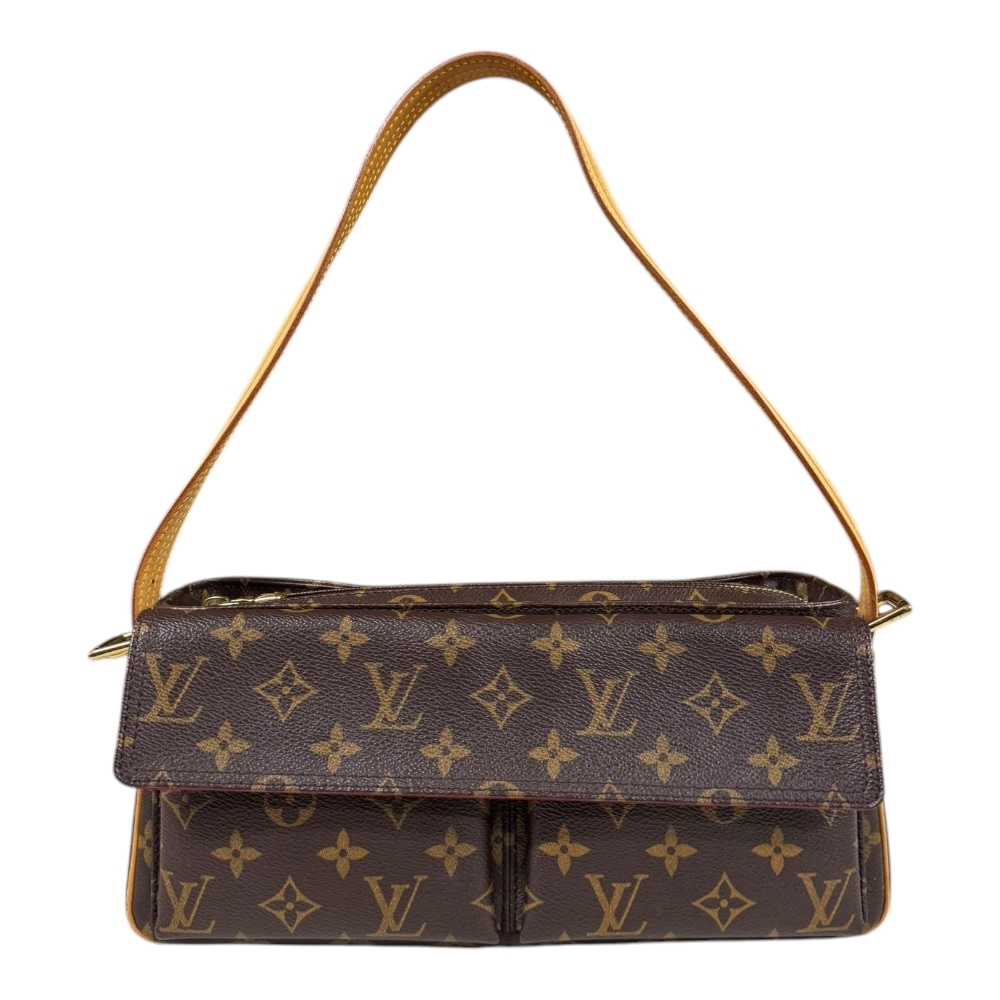 ルイヴィトン ヴィバシテMM モノグラム ショルダーバッグ モノグラムキャンバス M51164 ブラウン LOUIS VUITTON 中古