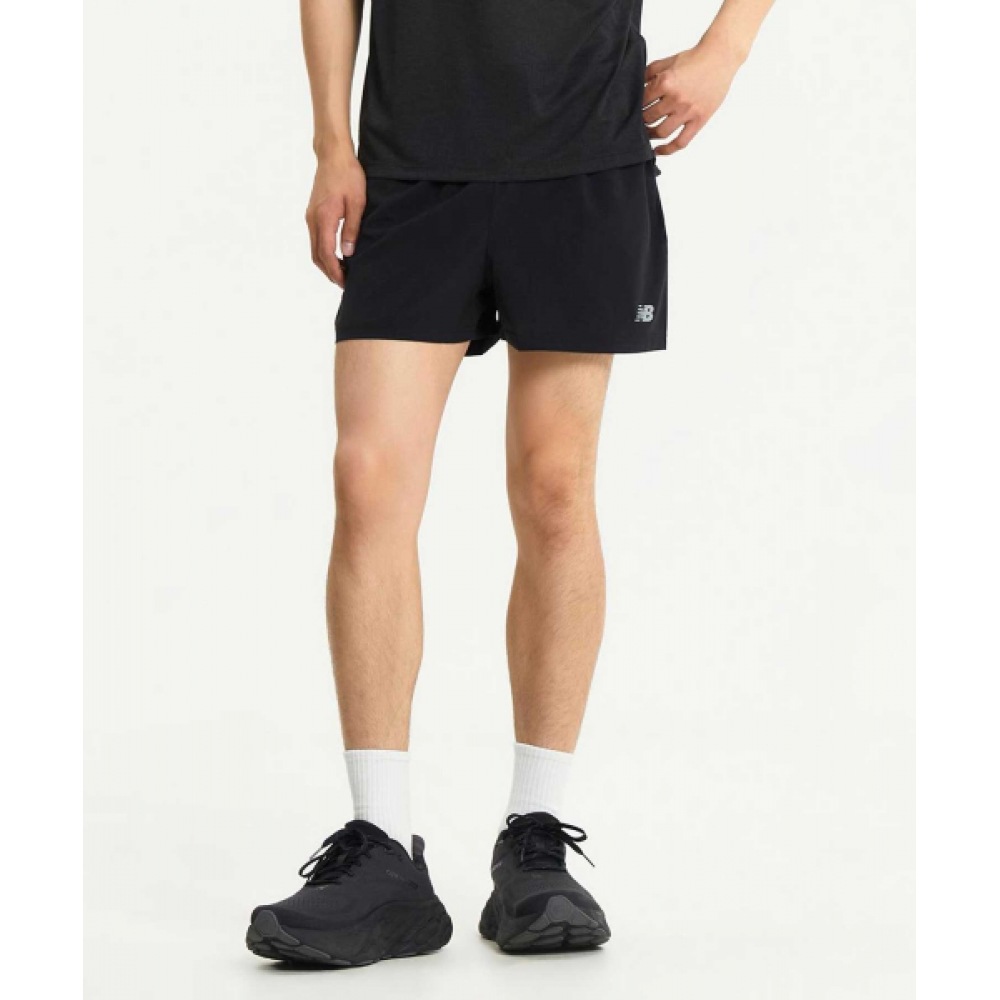 ニューバランス NBNVE4P101/メンズランニング 3パートショーツ (ブラック)