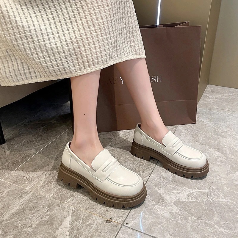 厚底ローファー ローファー レディース 厚底ローファー ブリティッシュスタイルシューズ