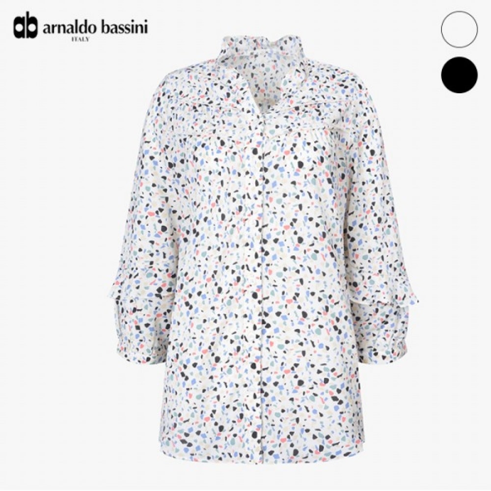 (アナルドバシーニ) (アナルドバシーニ) シャーリングプリントブラウス (AV04BL04M)