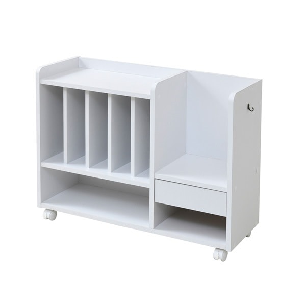 JKプラン ランドセルラック カウンター下 多機能 幅82 奥行29.5 高さ62.5 FRM-0125-WH ホワイト