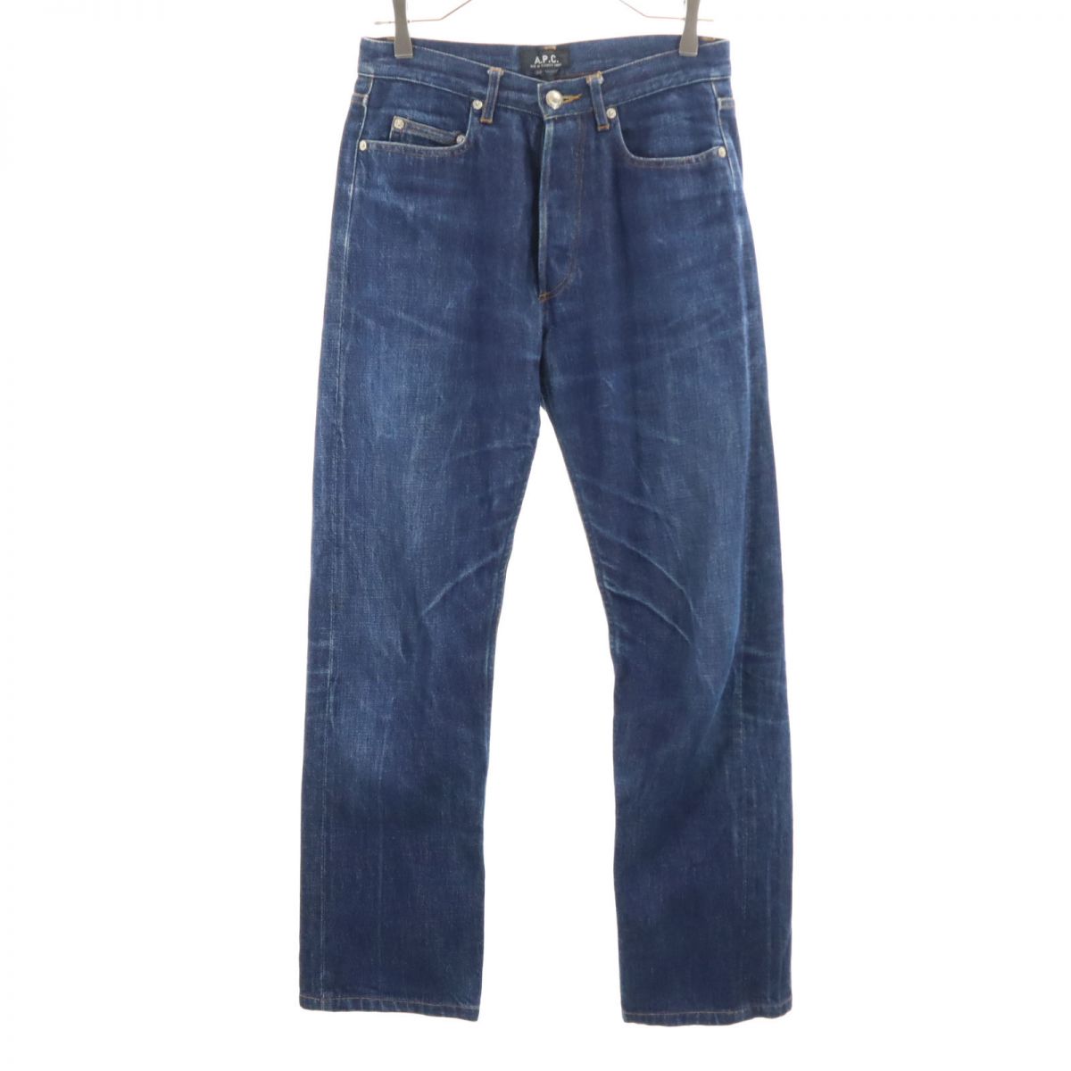 日本製 ストレートデニムパンツ W30 ボタンフライ メンズ 4,896円