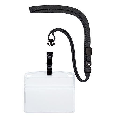 （まとめ買い）オープン工業 吊り下げ名札 脱着式 横特大 10枚 黒 NL-6-BK 00023755 [x3]