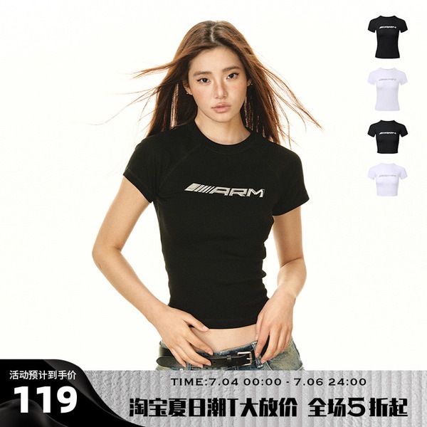 アライズイズム アメリカンレトロサマー半袖Tシャツ