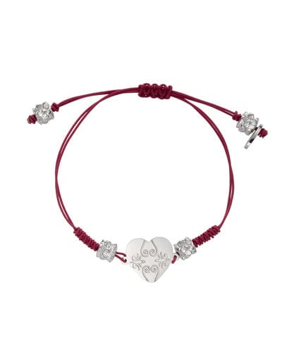 NFF heart bloom bracelet red ハートブルームブレスレット レッド 韓国アクセサリー