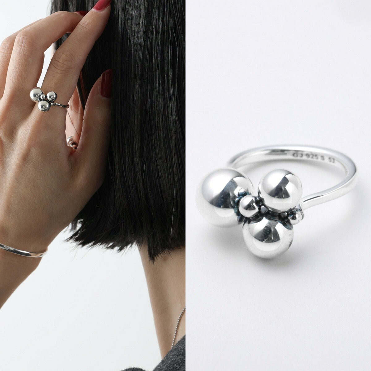 GEORG JENSEN ジョージ ジェンセン リング MOONLIGHT GRAPES RING 551M ムーンライト グレープ 2000100700 レディース 指輪 SILVER