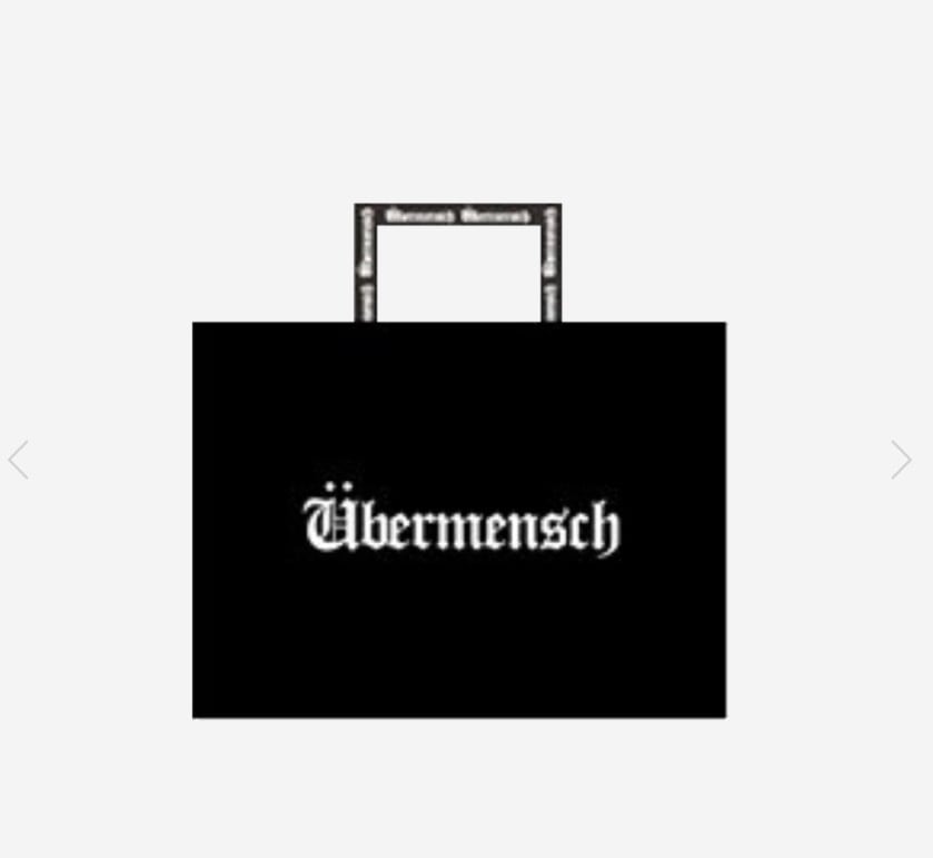 【G-DRAGON】 G-DRAGON UBERMENSCH REUSABLE BAG : BLACK