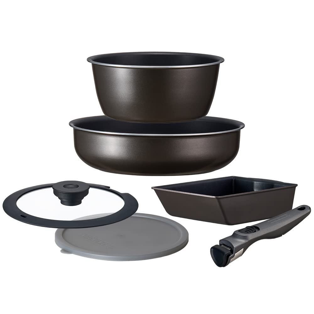 アイリスオーヤマ 取っ手の取れるフライパン 6点セット 最強にくっつきにくいコーティングを使用 DIAMOND COAT PAN TERA(ダイヤモンドコートパン テラ) 深型 焦げないさびない 3層