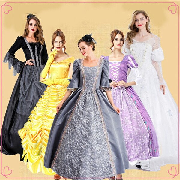 ヨーロッパ宮廷復古 ワンピース 貴族 ドレス 7タイプ 仮装 変装 ハロウィン衣装 キッズ be072c0c0d4