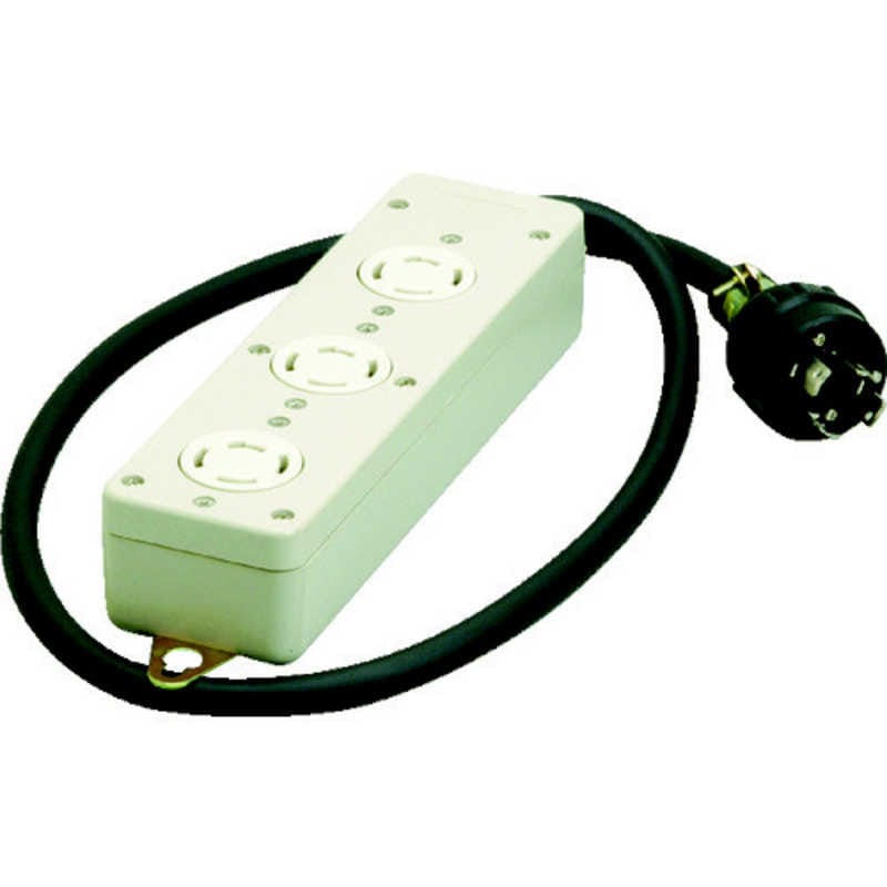 明工社　引掛3コ口タップ接地3P1m　MR2933