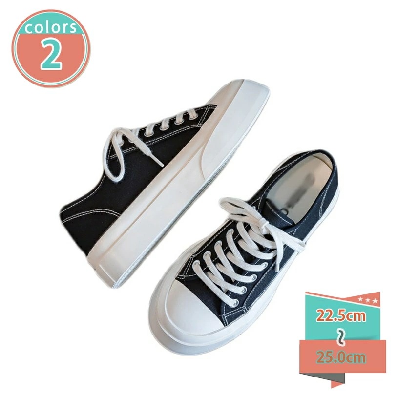 クーポン スリッポン スニーカー シューズ ローカット 厚底 ヒール レースアップ レディース 春夏 キャンバス 低反発 無地 大きいサイズ フラットシューズ カジュアル 大人 楽ちん 履きやすい ウ