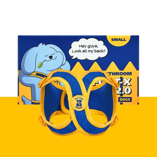 [フェスルーム] コンフォート - X ハーネス 2.0 (S) X字型 気道 圧迫なし 犬 ハーネス 胸紐 首輪