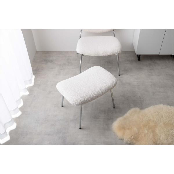 チェア 椅子 スツール オットマン おしゃれ かわいい シンプル いす イス モコモコ生地