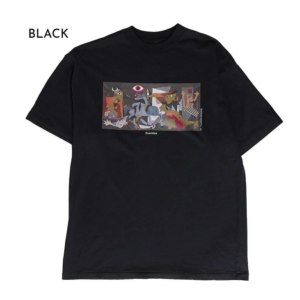 NOT OEM ノット オーイーエム ピカソ ゲルニカ Tシャツ TEE Picasso Guernica Tee BLACK ( メンズ レディース 白 黒 カットソー NOT-3 NO