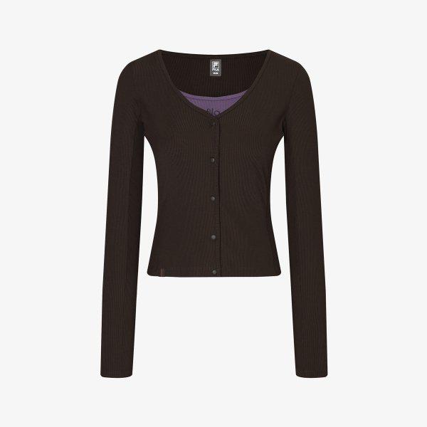 [FILA] リップ組織カーディガンブラトップセット (FS253RL02F001_234)