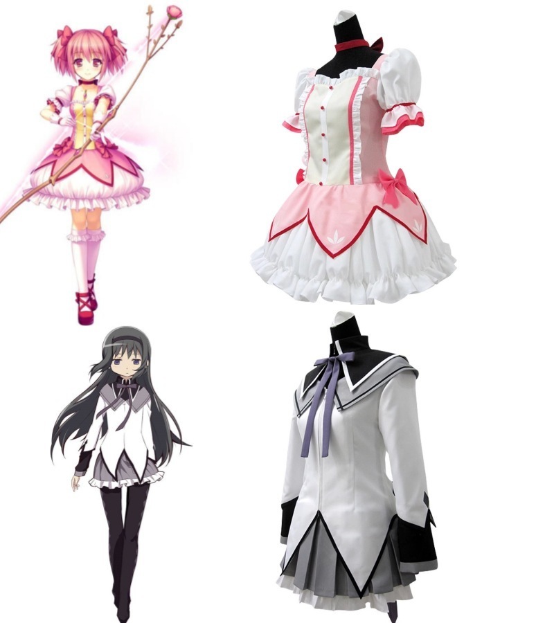 【24H時間限定特壳】魔法少女まどかcos服暁美焔コスプレ黒长直戦闘服アニメキャラクターハロウィン
