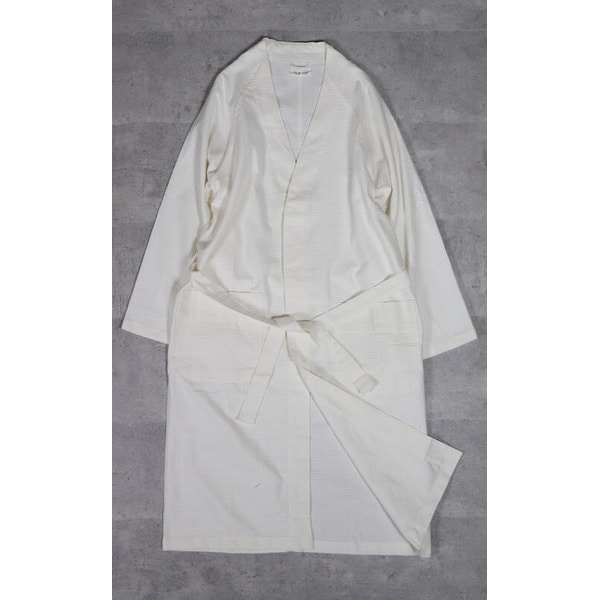 イタリア軍 放出 ハニカム ホスピタル ガウン 50-52 L相当 ホワイト 未使用 デッドストック ミリタリーウェア 軍モノ