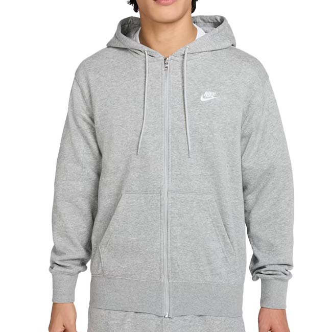 ナイキ(NIKE) 2025 HO メンズ CLUB クラブ フルジップ フレンチテリー 長袖フーディ FN3885-063ダークグレーヘザー×WH