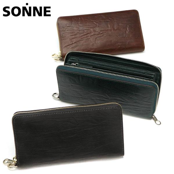 SCIROCCO ジップ長財布 長財布 ラウンドファスナー レザー SOD001B