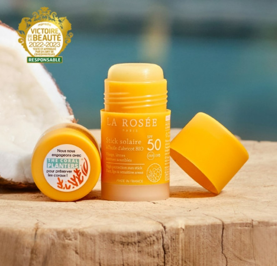 ラローゼクリーンサンスティックSPF50 PA++++ 18.5g（ウォータープルーフ）