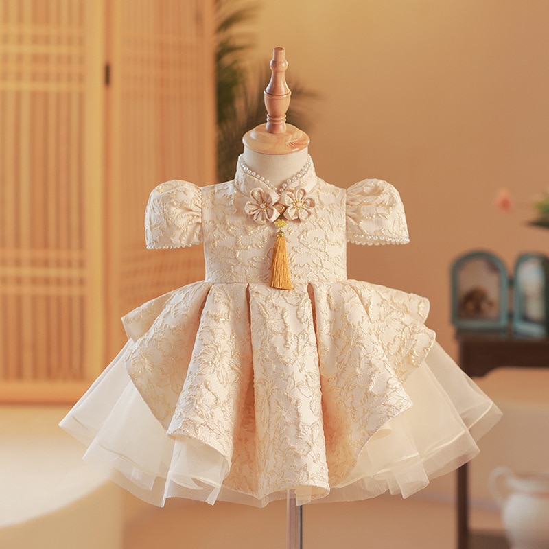 女の子のための1歳のドレス春の子供の赤ちゃんキャッチ ホストの女の子プリンセスドレス