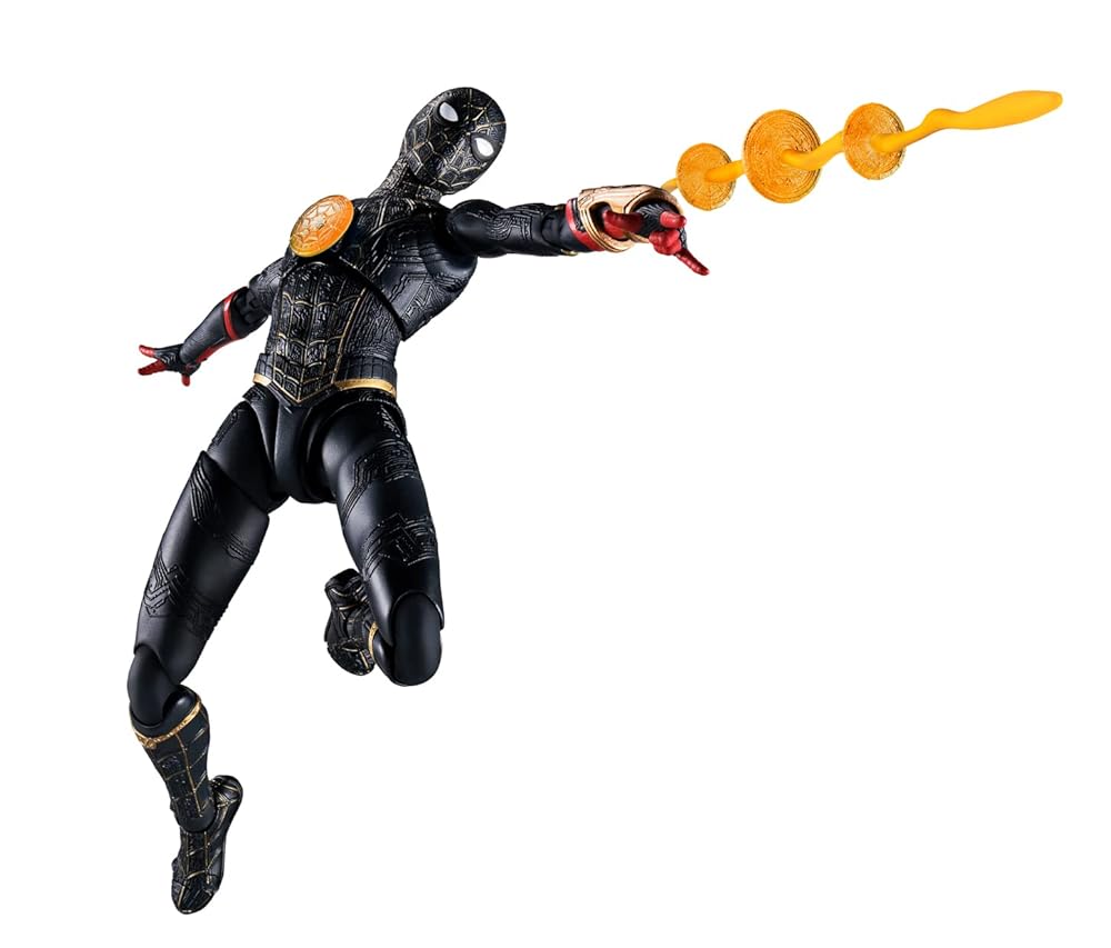 TAMASHII　初回特典付S.H.フィギュアーツ スパイダーマン [ブラック&ゴールドスーツ] スパイダーマン:ノー・ウェイ・ホーム 可動フィギュア