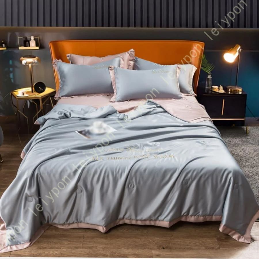 【急速出荷!】夏布団 夏掛け布団 掛け布団 4点セット 薄い掛けふとん キルトケット 夏用 冷感 ブランケット 速乾 肌布団 モダン ウォッシャブル 肌掛け 無地 シングル