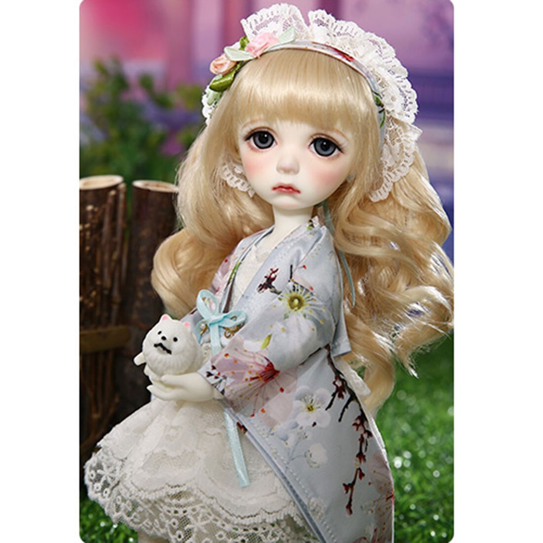 2個服セットライトブルー/レッドショートコートホワイトサスペンダースカート1/6 bjd人形子供教育おもちゃ-いいえ人形