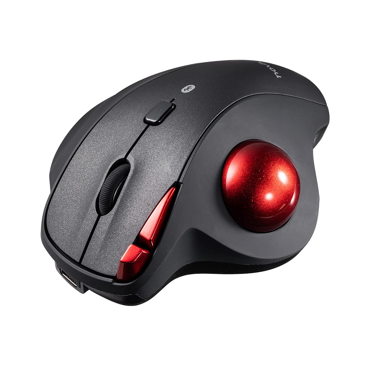 【2個セット】サンワダイレクト トラックボール マウス Bluetooth 静音 充電式 5ボタン(戻る/進む) マルチペアリング 無線 NOVA 400-MABTTB169