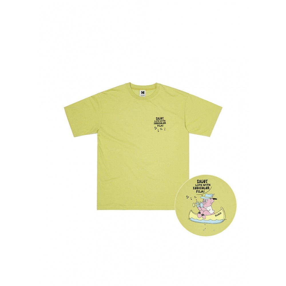 コダックアパレルグラフィックエアロクール T シャツオリーブ