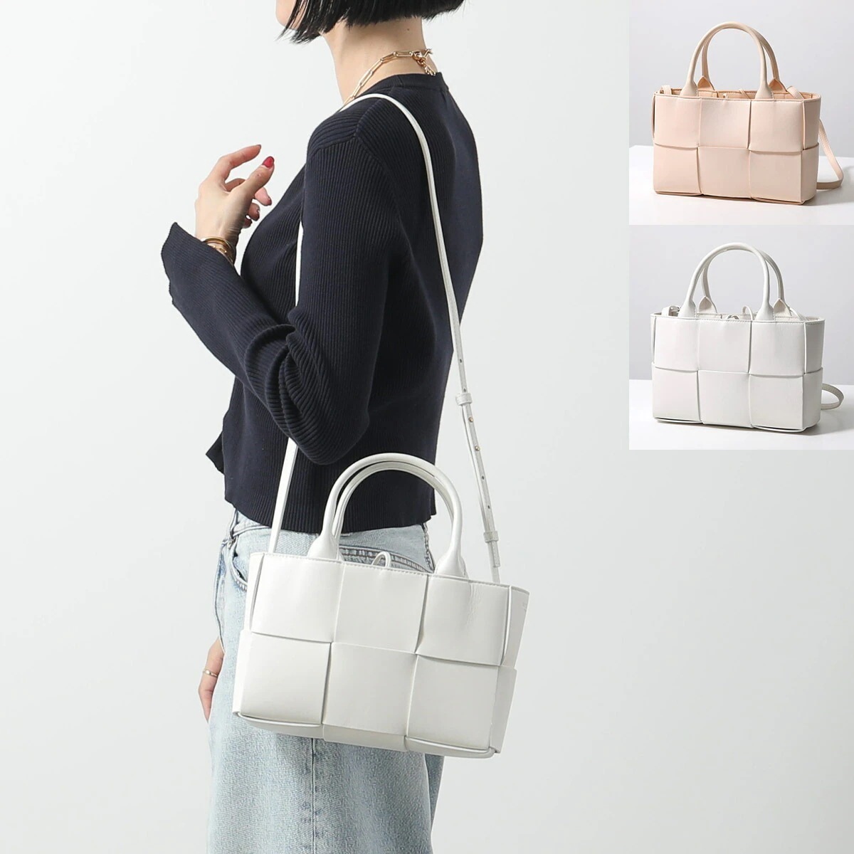 BOTTEGA VENETA ボッテガヴェネタ ハンドバッグ MINI ARCO TOTE ミニ アルコ トートバッグ 709337 VCQC2 マキシイントレ ポーチ 鞄 709337VCQC284
