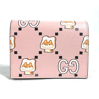 Qoo10] GUCCI 2つ折り財布 736784 GG 柴犬