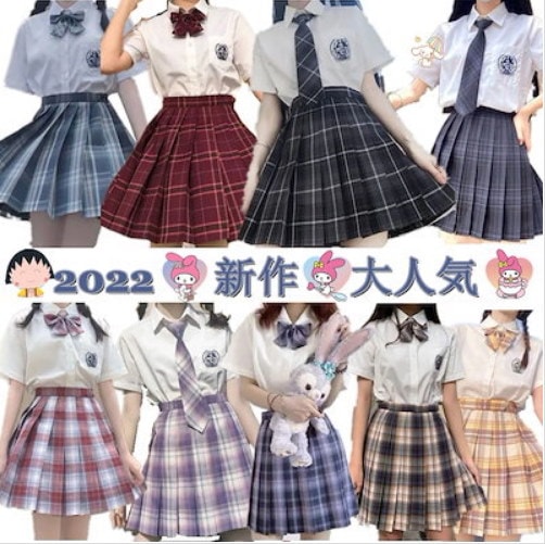 2024新入荷春夏JK制服セットおしゃれ女子高生セーラー服かわいいプリーツスカートセット