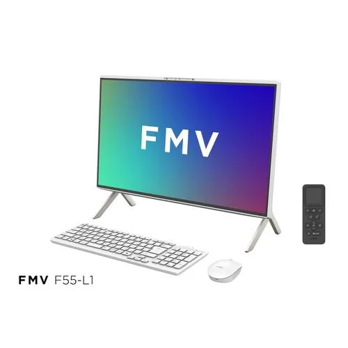 富士通 デスクトップPC FMV Desktop F FMVF55L1WA[23.8型 フルHD Ryzen 5 16GB 512GB Windows 11 Office OP付 ホワイト]