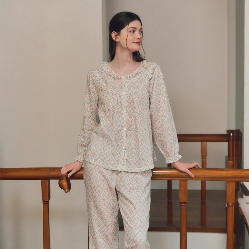 プラス カップルパジャマ 花柄 レディース パジャマ VPA4554WASG