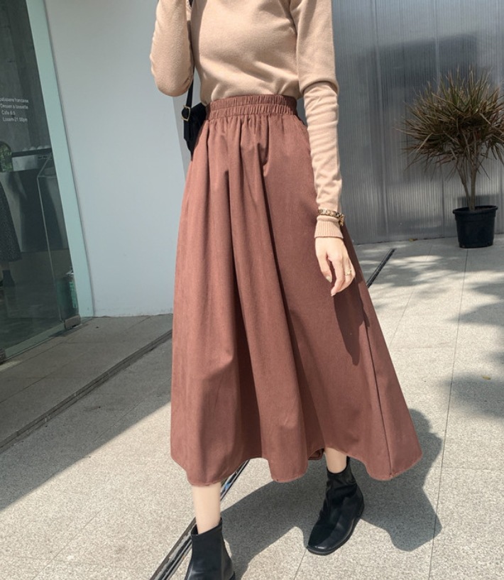 スカート デート ミモレ丈 フレアスカート ハイウエスト コーデュロイ 可愛い きれいめ 上品 おしゃれ かっこいい 可愛い ラブリー キュート ガーリー クール モード系 セクシー